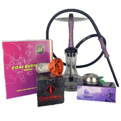 El pack diavla mini purple incluye todo lo necesario para fumar y con los mejores materiales y accesorios del mercado