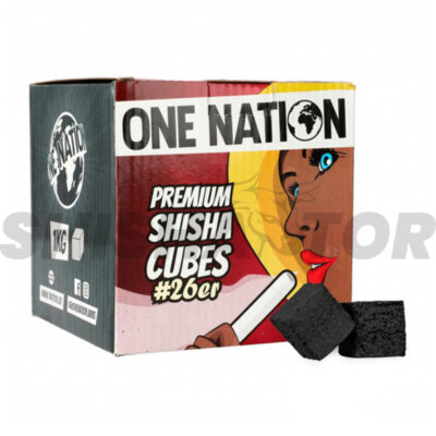 Carbón cachimba one nation en formato de 1Kg perfecto para una buena experiencia de fumada.