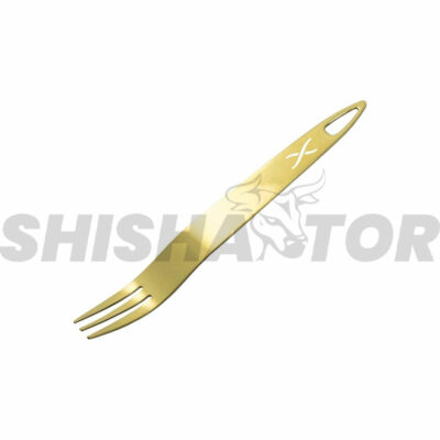 El tenedor hoob oro es un accesorio fundamental para preparar nuestra cazoleta sin necesidad de mancharnos.
