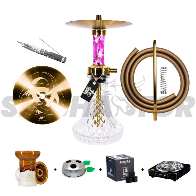 🔸El pack cachimba helium moebius gold edition purple es una opción estupenda y económica que nos ofrece una shisha calidad precio inmejorable. 🔸Con la estética mas top y super completa. 🔸Un pack estupendo si buscas una shisha preciosa y muy eficiente.