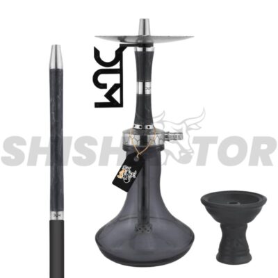 La DUM KAZAN SILVER BLACK es una cachimba exclusiva de alta calidad. Ofrece una fumada perfecta con fácil mantenimiento. Cuenta con un mástil de resina y acero inoxidable V2A.